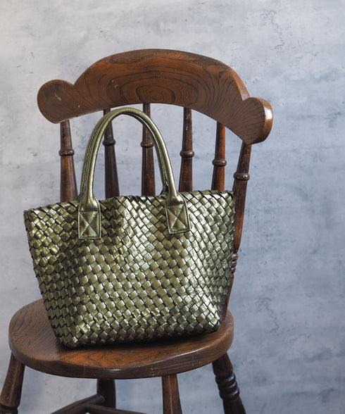 【雑誌掲載】メタリックメッシュトートバッグポーチセット 17-1015